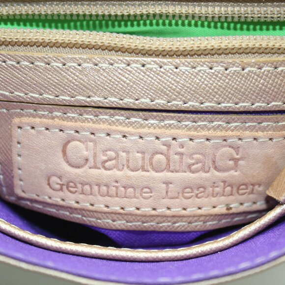 Claudia G Tiny Leather Shoulder Bag -Rose Gold - Picture 10 of 10